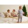 Combineson crumb I "Merry XMAS", height 68-74 cm, beige color
