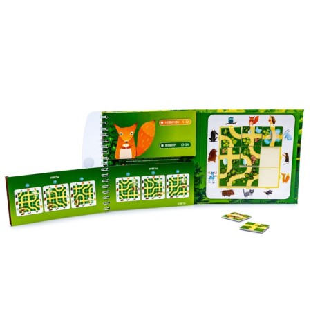 Game of magnetic puzzle "Forest guests. Find the right path "-2