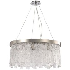 Люстра подвесная Stilfort Frostyle 8xE14 40Вт, размер 60x60x40-100 см, цвет глянцевый никель