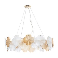 Suspended chandelier Arte Lamp Mallika A4077SP-10GO, E14, 10x40 W, 80x80x22 cm, golden