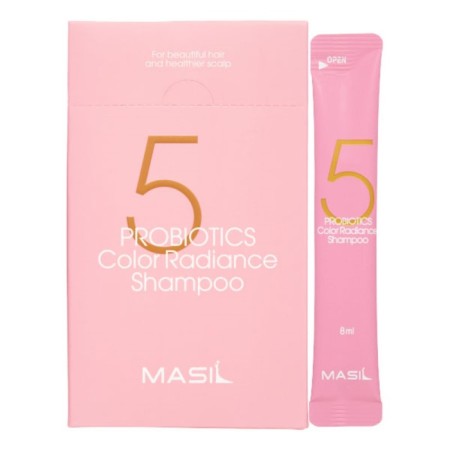Shampoo for dyed hair 5 PROBIOTICS Color Radiance Shampoo with color protection, 20x8 ml-2