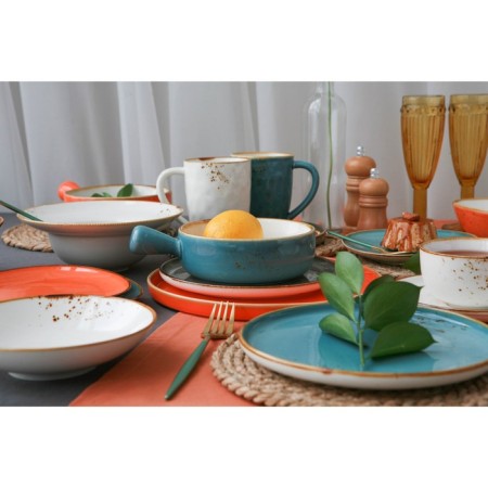 Porcelain salad Magistro "Cerera", 650 ml, 15 × 7.5 cm, brown color-13