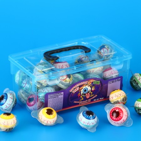 Chewing marmalade "eye", with filling, assorted, 12 g