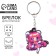 ANime key keychain, 4.3 x 4.6 cm