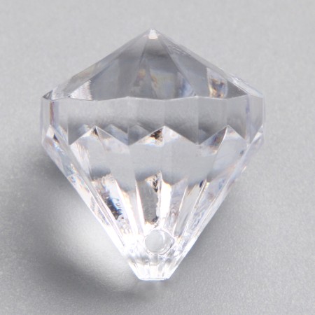 Crystals are plastic decorative, set 45 pcs., Size 1 pc. - 2.5 × 2 cm, the color is transparent-5