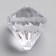 Crystals are plastic decorative, set 45 pcs., Size 1 pc. - 2.5 × 2 cm, the color is transparent