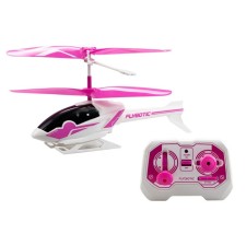 A helicopter on the Flybotic Air Panther radio control, two -channel, pink color
