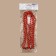 Beads on the threads "Stars", 10 mm, 2 m, red color