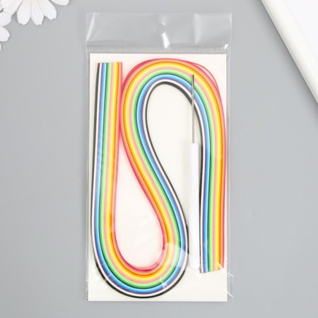 Quilling set of 160 strips 0.3 cm wide, flower tool 20x8.7 cm-1