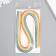Quilling set of 160 strips 0.3 cm wide, flower tool 20x8.7 cm