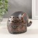 Souvenir Ceramics "Elephant. Ethnic patterns" Brown 8x12.5x9 cm