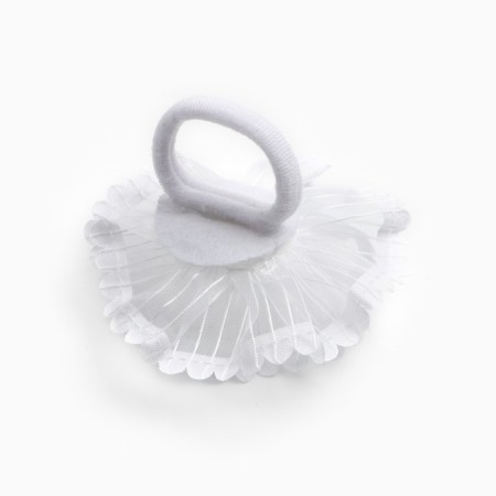 Outlet. Bant for hair on elastic band, white, 2 pieces, 7 cm, Minnie Mouse-5