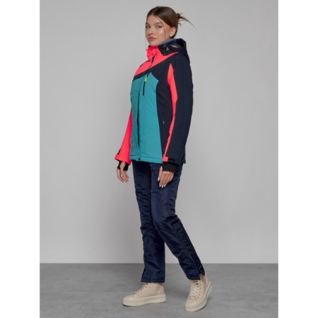 Ski costume female, size 42, dark blue color-1