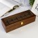 Casket wood for clock 6 departments "Style" Brown 12.7x8x33 cm