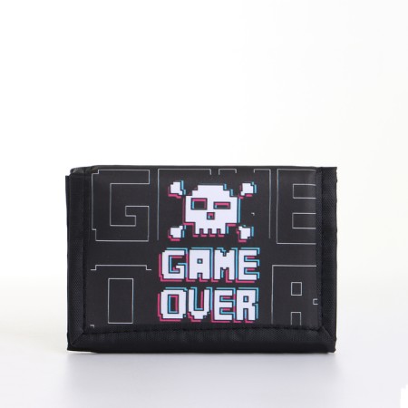 Children's wallet on Velcro "chosen", black color