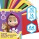 The set "Masha and the Bear" A4: 10l color unilateral cardboard + 16l color bilateral paper