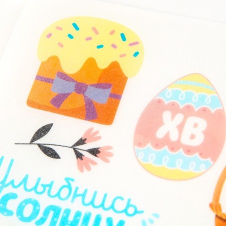 Easter waffle pictures edible "bright Easter" for Easter cakes, cupcakes, 1 sheet A5-3