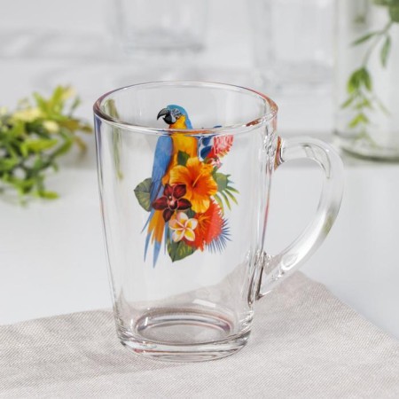 Glass Glass "Tropical Birds", 300 ml-1