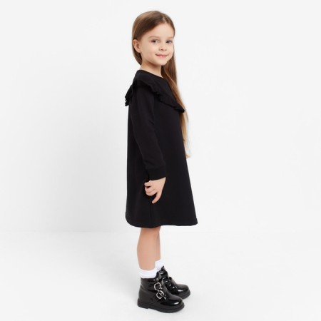 Dress with ruffles KAFTAN "BASIC Line" R.30 (98-104), black-1