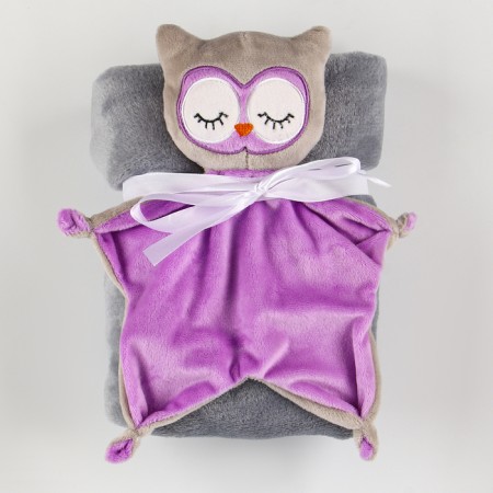 Gift set: comfort+plaid "Owl"-3