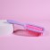 The comb massage, wide, ventilated, 8.5 × 20.5 cm, PVC box, lilac/pink color