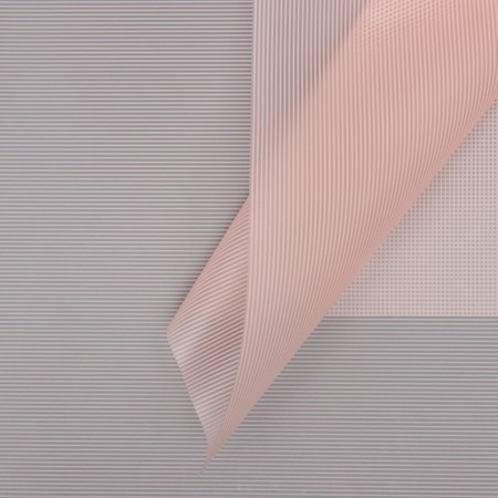 Flower film, "stripes", pink, 57x57 cm