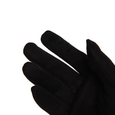 Gloves are female, dimensionless, without insulation, black color-1