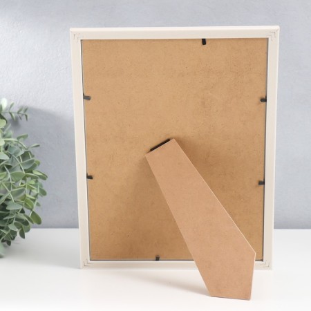 Photo frame Plastic format A4 "Elegy Cream" Silver internal stroke 32x23.5 cm-3
