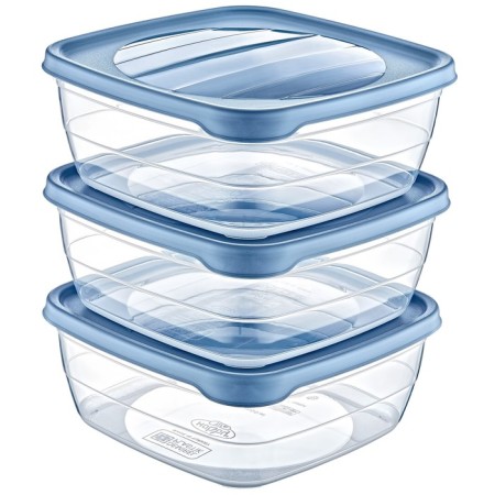 A set of food containers Hobbylife Trend, 1.5 l, 3 pcs, color mix-1