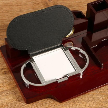 Table set 4V1 with a business card holder, red tree-2