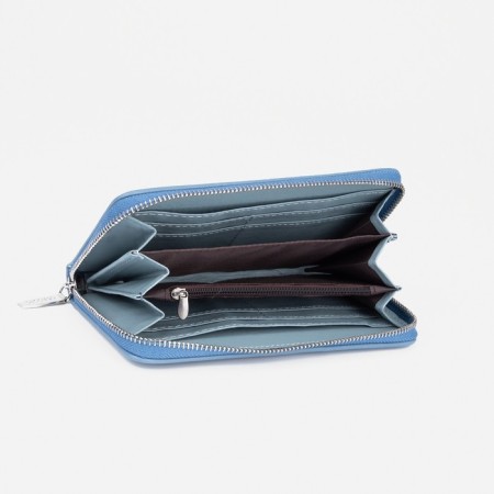Women's wallet with lightning, blue color-2