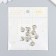 Decor for creativity Metal "Smile - Smile" silver 1.5x1.2 cm