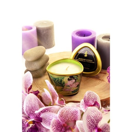 Candle - aromaticoma for shunga massage "Exotic green tea", 170 ml-7