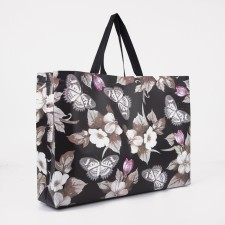 Household bag without fastening, black color