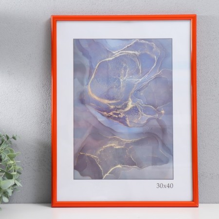 Photo frame plastic "Rainbow" 30x40 cm, orange