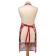 Apron Ethel Red 70x60 cm, 100% cotton, sarzha 190 g/m²