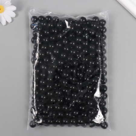 Set of beads "pearls" d 12 mm, 250 gr, black-2