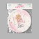 Disposable paper plate "Happy Birthday" Poins, set 6 pcs, 18 cm