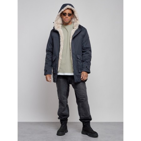 Winter male park, size 54, dark blue color-4