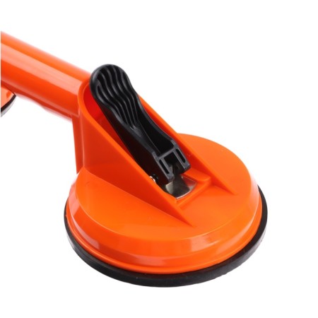 Vacuum suction cups double for gluing glasses into the car, d 12 cm, orange-3