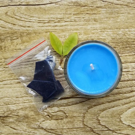 Dye based on soy wax for candles, 5 g, blue color
