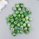 Beads for creativity plastic "Balls sharing green" set 20 g d = 1 cm
