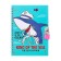 Gift notebook, 45 sheets, line, on the castle, on the crest, shark (17.8x13cm)