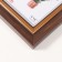 Photo frame Plastic 10x15 cm "Violett" Brown with a gold stripe 1.5x14.4x19.4 cm
