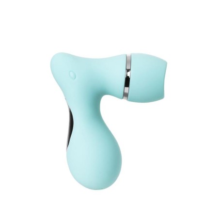 Vacuum clitoris stimulator with the tongue of Jos Dingo, silicone, mint color-1