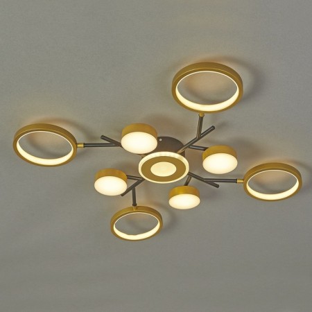 LED lamp 97W 5049lm 3000K-5700k, size 68x68x7 cm-3
