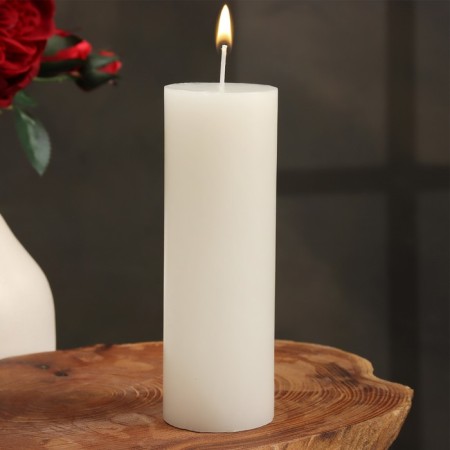 Candle-cylinder aromatic "jasmine", 5x15 cm
