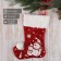 Nosok for gifts "Magic" snowmen, 18x25 cm, white red