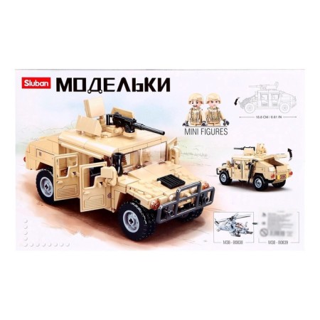 Конструктор Модельки «Боевой джип», 265 деталей-6
