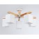 Suspended chandelier Ambrella TR83118/5 WH/LW, E27, 5x40W D700x325 mm, white, light wood